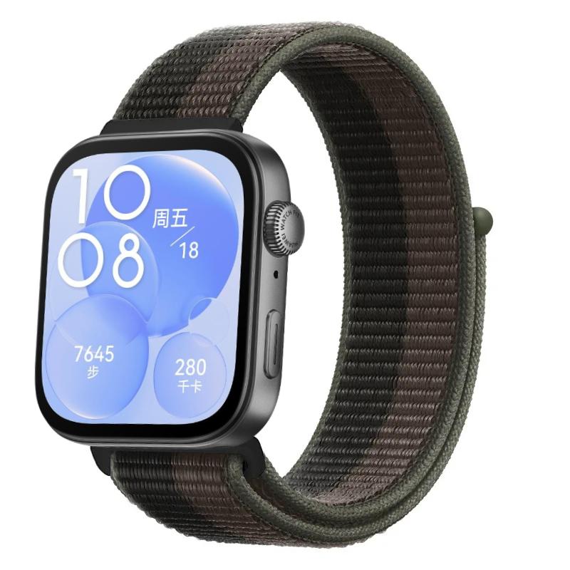 Нейлоновый петлевой ремешок для Huawei Watch Fit 3/4/4 Pro Дышащий спортивный браслет Ремешок для Huawei Watch Fit 4/Fit 4 Pro Браслет Ремень