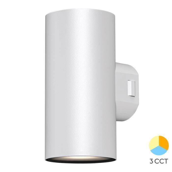 Applique extérieure VEKTA-D2 blanc 2x9W 3en1 IP65