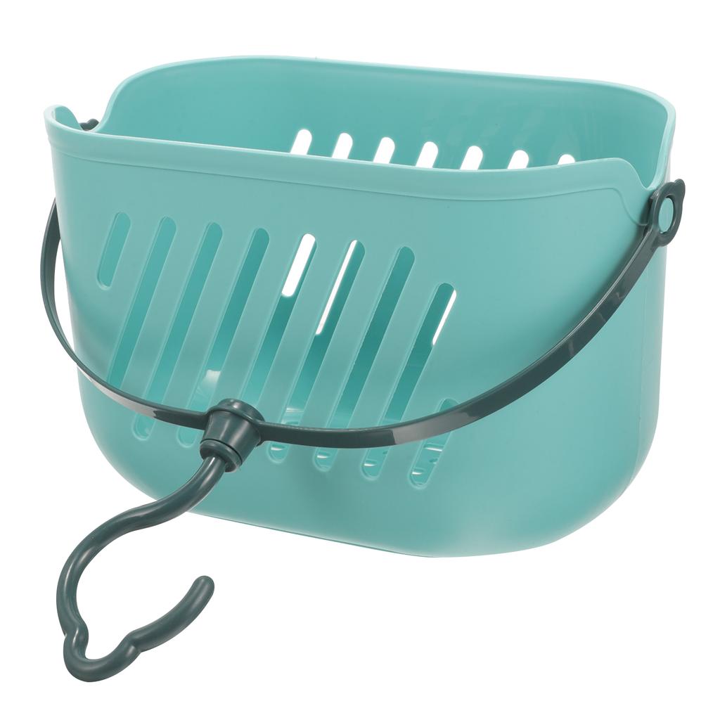 Bathroom Storage Basket Hanging Wall Mounted Plastic Organizer For Shower Cleaning Supplies Portable Bath Tote Basket For