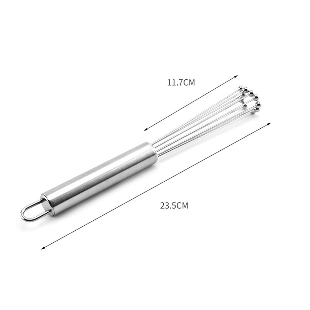 Whisk Kitchen Hand Holding Stainless Steel Ball Eggbeater Mixing Tools