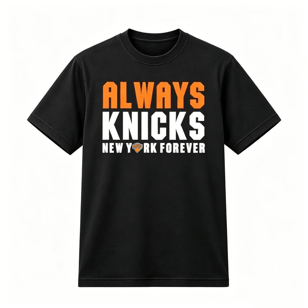 2026 New York Always Knicks Finals Fans Merch 2026 T-shirt Casual Loose Clothing Unisex Men‘s Women's T-Shirt Y2k Streetwear Tee