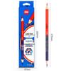 Deli 58899 Double-Ended Red Blue Pencils (12-Pack)