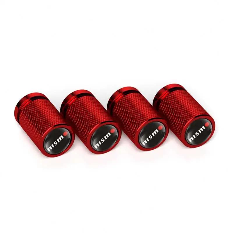 4Pcs Car for Nissan Wheel Tire Valve Caps Stem Protection Covers Micra Qashqai GTR Nismo 350Z Kicks Maxima X-Trail NV200 Versa