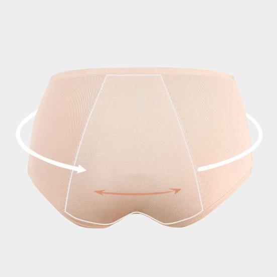 Женские менструальные трусы средней талии, однотонные, с защитой от протекания, с приподнятой попоной, с хорошей воздухопроницаемостью, эластичные