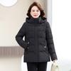 Middle-aged mother's winter clothes new simple velvet thickened cotton-padded clothes women's new middle-aged and elderly warm cotton-padded clot