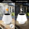 Solar Mini Table Lamp Solar Mushroom Camping Light Outdoor Rechargeable Night Lights Outdoor Garden Decor Patio Restaurant Bar