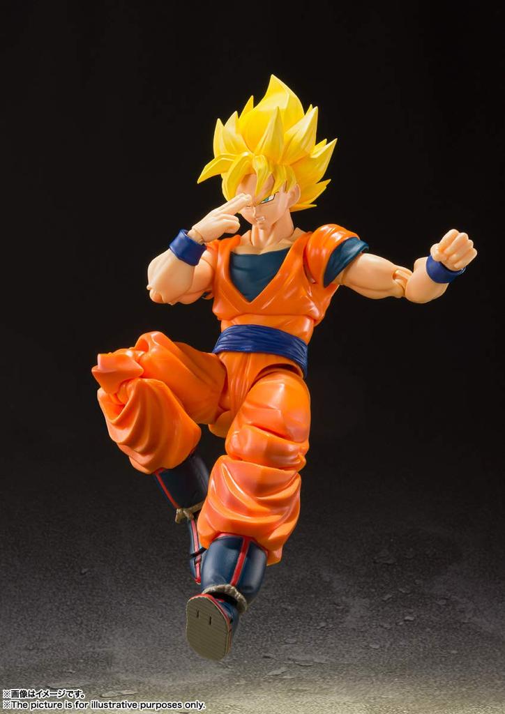 TAMASHII NATIONS Dragon Ball Z Супер Сайян Полная Сила Сон примерно ПВХ АБС окрашенная экшн-фигурка S.H.Figuarts Гоку, 140 мм, &