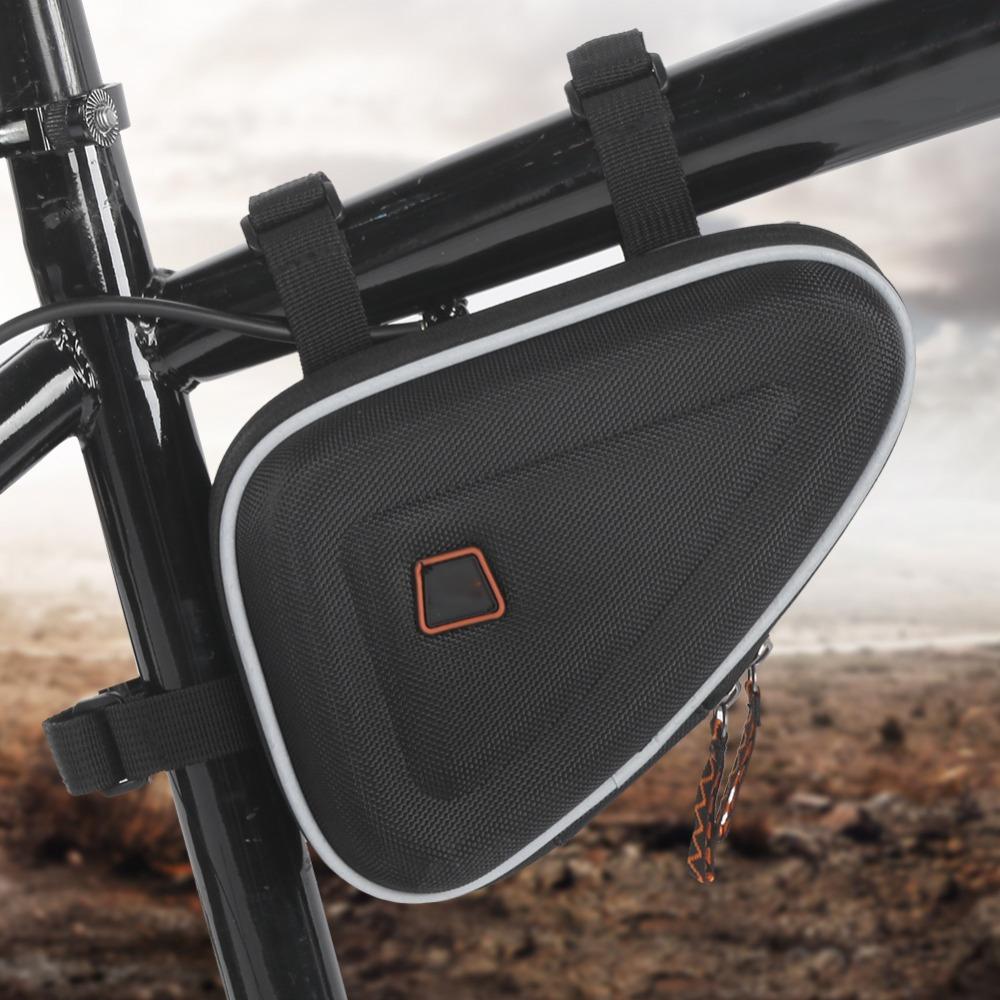 Triangular Cycling Tube Bag Small Bike Saddle Pouch Bike Frame Pannier for Mountain and Road Bikes