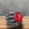 Новинка 2022 года, ювелирные изделия в стиле ретро, ​​кольца, готические кольца, унисекс, в стиле панк, череп, рок, хип-хоп, регулируемые подарочные украшения, сглаз/коготь дракона