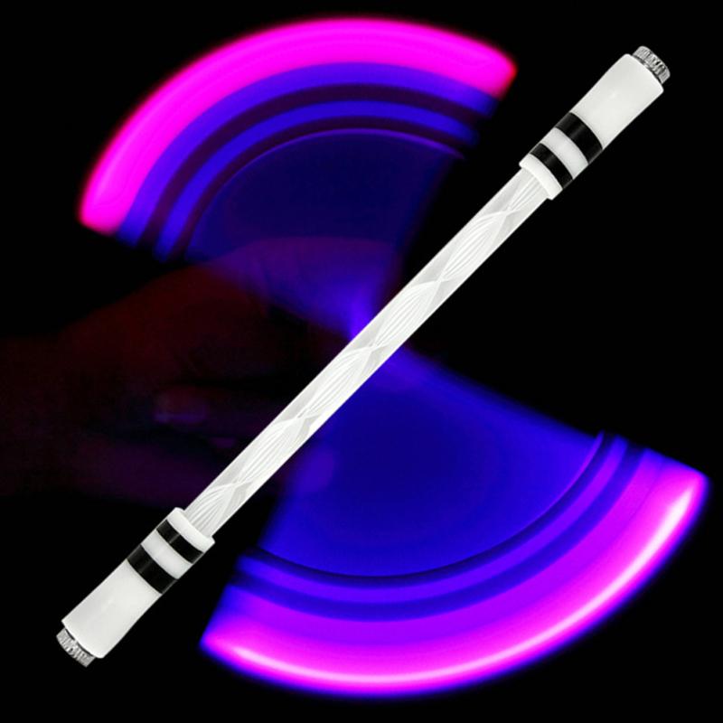 Новый! Светодиодная светящаяся вращающаяся ручка, профессиональная игровая вращающаяся ручка с защитой от падения, шариковая ручка без стержней