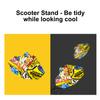 Подставка для скутера, поддержка парковки, держатель для самоката, противоскользящая стойка для скутера, напольная стойка для хранения скутера, аксессуары для большинства колес скутера