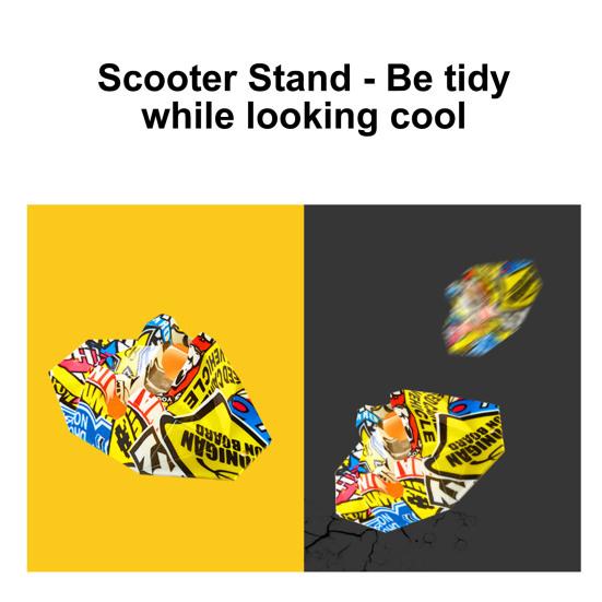 Подставка для скутера, поддержка парковки, держатель для самоката, противоскользящая стойка для скутера, напольная стойка для хранения скутера, аксессуары для большинства колес скутера