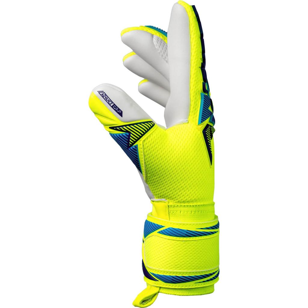 Reusch Goalkeeper Gloves 5662235 Attract Freegel Advance Junior Safety Blue Size 5 (2005) Yellow/Sharp