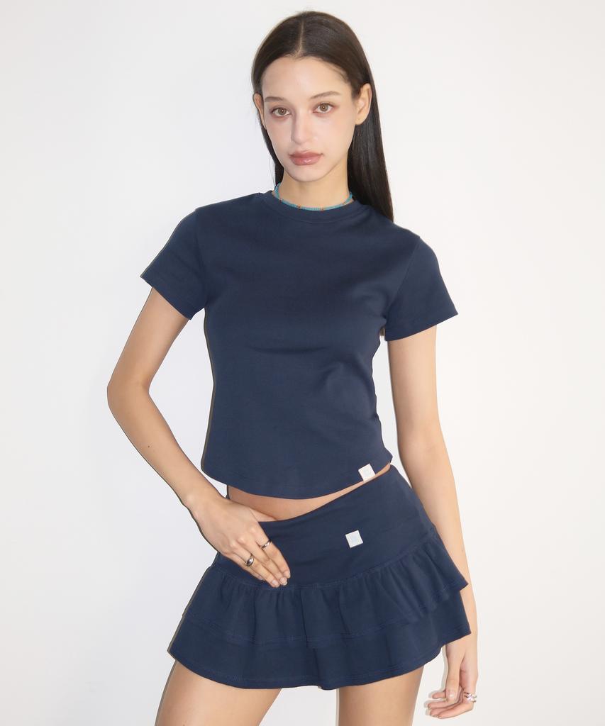 RUSTIC REVERIE Rustic Essential Slim T-Shirt [Navy]