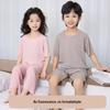 Summer Boys' & Girls' Seamless Ice Silk Pajama Set