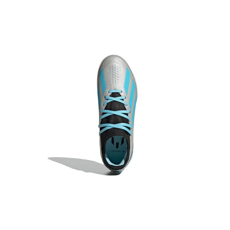 Adidas Детские кроссовки X Crazyfast Messi.3 TF J Infinito Pack серебристо-серебристый-металлик Bliss-Blue IE4073