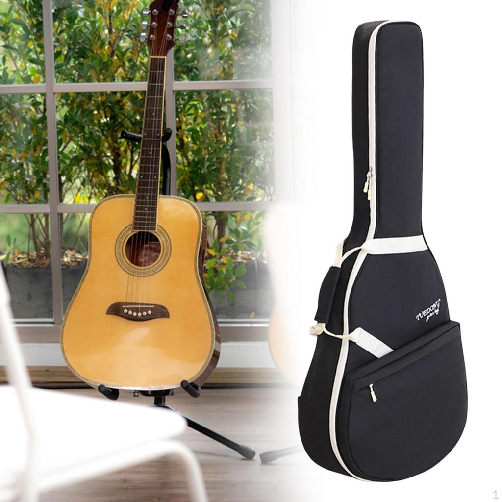 Acoustic Guitar Bag Backpack Dustproof Portable Oxford Cloth Double Straps Waterproof Professional