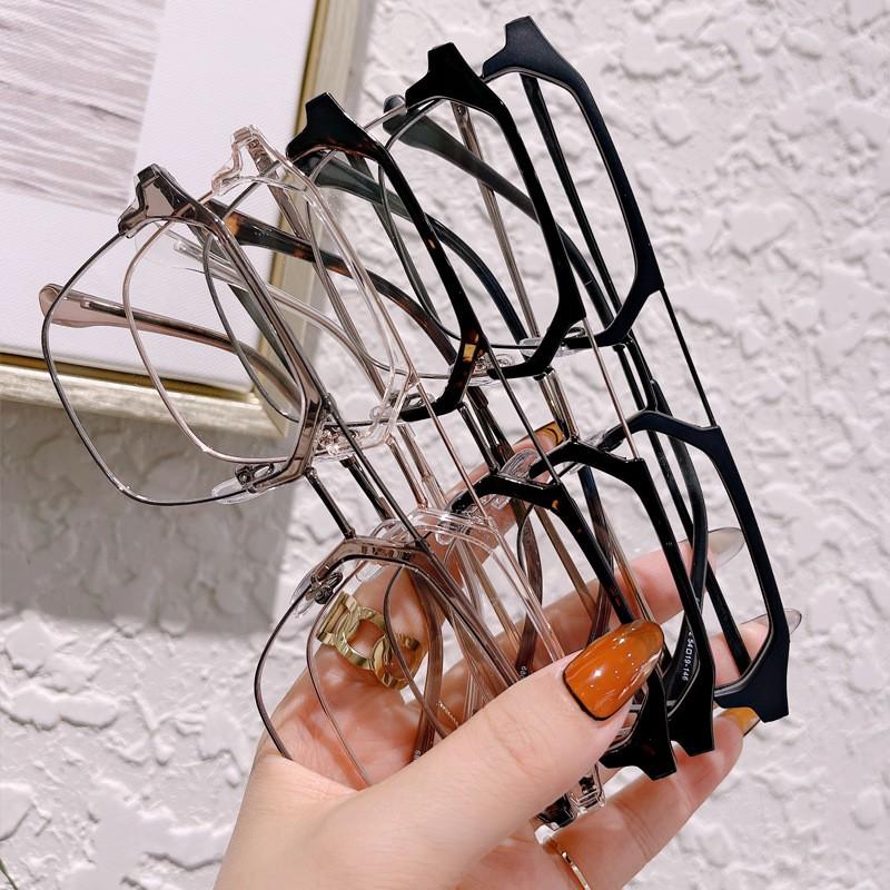 Квадратные очки с антисиним светом, модные очки с двойным лучом для близорукости, унисекс, мужские и женские, роскошный дизайн, очки для близорукости