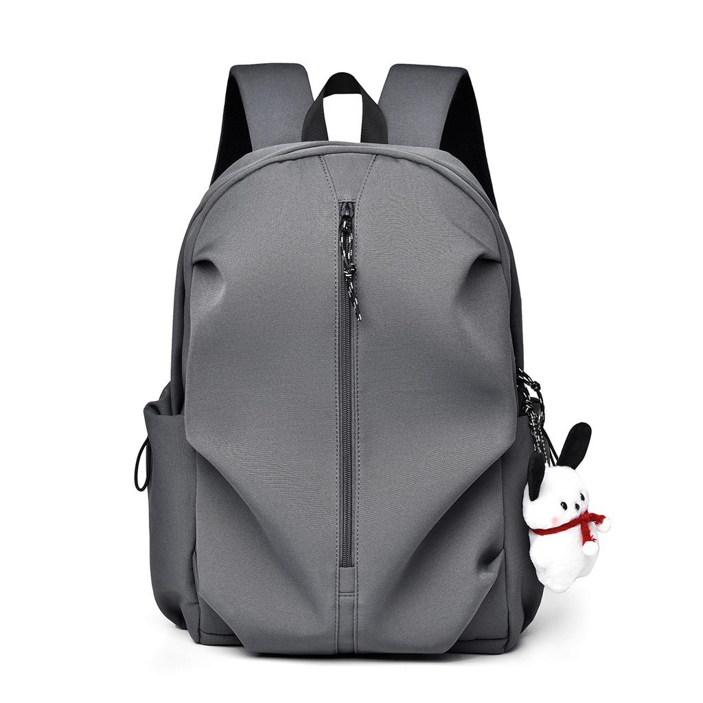 TS JYL laptop bag,Trendy Couple Backpack Lightweight Large Capacity Solid Color Daypack