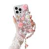 Чехол для мобильного телефона Apple 15 со стразами и камелией, подходит для iPhone 14 Pro Max, прозрачный силиконовый защитный чехол 16/17