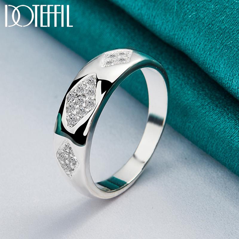 Кольцо из стерлингового серебра 925 пробы с цирконом AAA, модные свадебные украшения