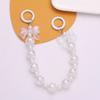 Gradient Bowknot Pendant Acrylic Phone Lanyard DIY Burst Bead Chain Keyring  Bag Accessories