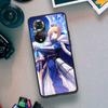 Cartoon Fate Stay Night Saber Phone Case For Huawei P Smart 2021 Y5 Y6 Y7 Y9 Honor 50 20 Pro 10 10I 9 9X Y9S 8 8A 8X 8S 7S Cover