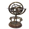 Brass Armillary, Sphere Globe Replica with Compass On Base, Astrolabe Nautical Marine Tabletop Globe, Office Decor, Home Decor