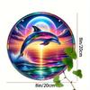 Vibrant Dolphin Window Decoration for Home and Office. An Ideal Gift for Family and Friends.