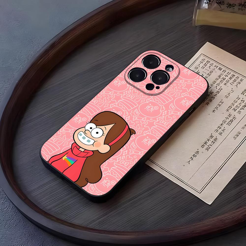 Мультяшный Чехол для Телефона Мэйбл Пайнс из Гравити Фолз Для 17 Pro Max Iphone 16 14 Pro Max 12 15 Plus 13 Pro 11 Xr X Xs 8 Plus Задняя Крышка