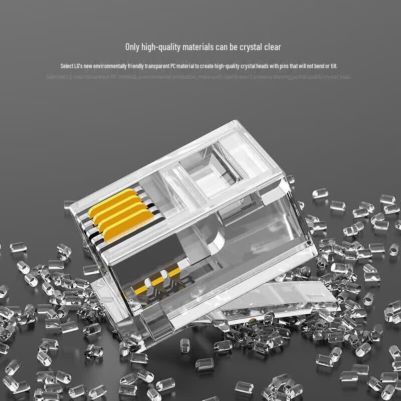 BIAZE RJ11 6P4C Telephone Line Connector Crystal Heads