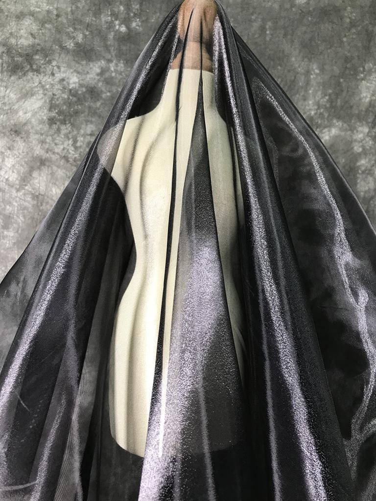 Пряжа «Яркий кристалл» Матовая Водная сетка Высококачественная Свадебная ткань Хрустящая Органза Дизайнерская ткань DIY Сцена Свадебное украшение