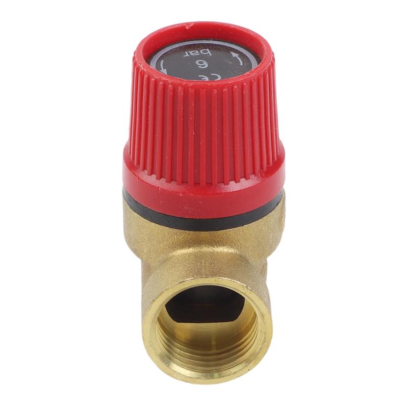 Quick and Easy Installation of Brass Safety Valve Drain Relief Switch for Solar Water Heater Inner & Outer Wire