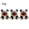 Cute Character Model 3D Printed Panda Figurine, Angry Bear Statue, Small Detailed Costume Ornament Animal Sculpture for Shelf, Car Dashboard,
