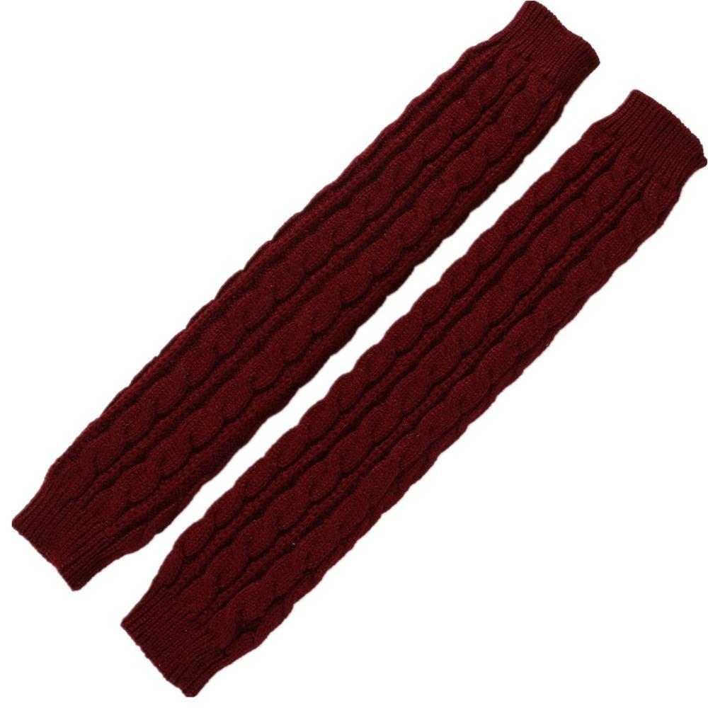 Knitting Warm Finger Sleeves Cover Women's Half Finger Gloves Autumn Winter Long Wrist Glove False Sleeve