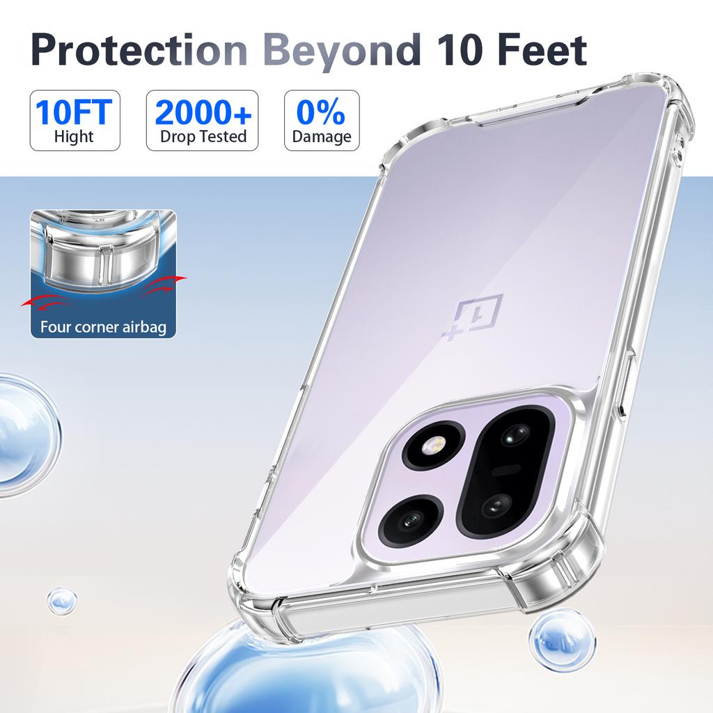 Прозрачный противоударный чехол для Oneplus 1 1R 13 13T 13S 13R 12 12R 11 11R 10R 9 9R 8 8T 7 7T 6 Ace 6 6T Pro Nord 4 CE 3 2 Чехол