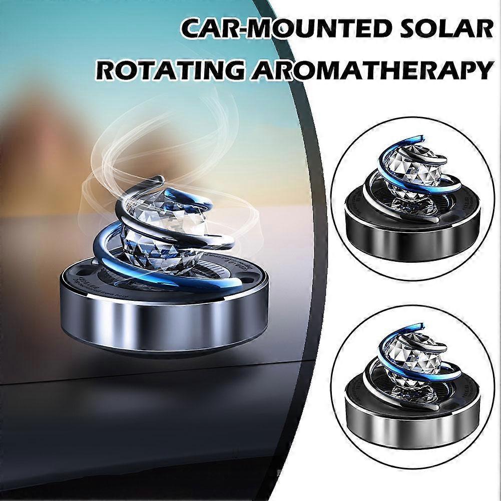 Car Air Freshener Creative Solar Rotation Perfume Diffuser Small Lasting
