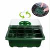 12 Hole Seedling Trays Seed Starter Starters Plant Flower Grow Box Propagation for Gardening Grow Starting Germination Boxs