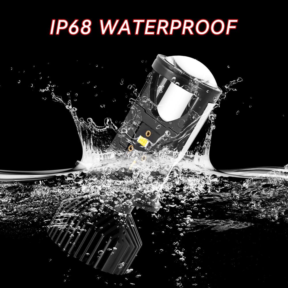 90W 20000LM Auto Lamp Mini Lens LED H4 Bulbs Headlight Car Motorcycle Dual Projector Len Turbo Fan LED Automotive Moto 12V 24V