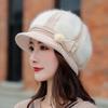 Hat Women's Anti Cold Autumn Winter Fashionable Warm Ear Protection Yarn Hat Duck Tongue Hat with Thick Velvet Women's Knitted Hat