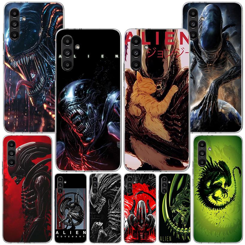 Cool A-Alien X-Xenomorph Phnoe Case for Samsung Galaxy A17 A37 A57 A16 A26 A36 A56 A15 A14 A13 A55 A54 A53 A35 A34 A33 A25 A24 A