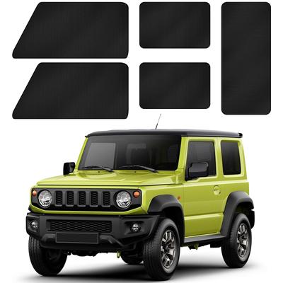 ZATOOTO Автомобильные шторки для Suzuki Jimny Sierra Блэкаут Автомобильные шторки для сна для боковых и заднего стекла Комплект черных и JB64/JB74, Магнитные, Передние/Задние/Оба