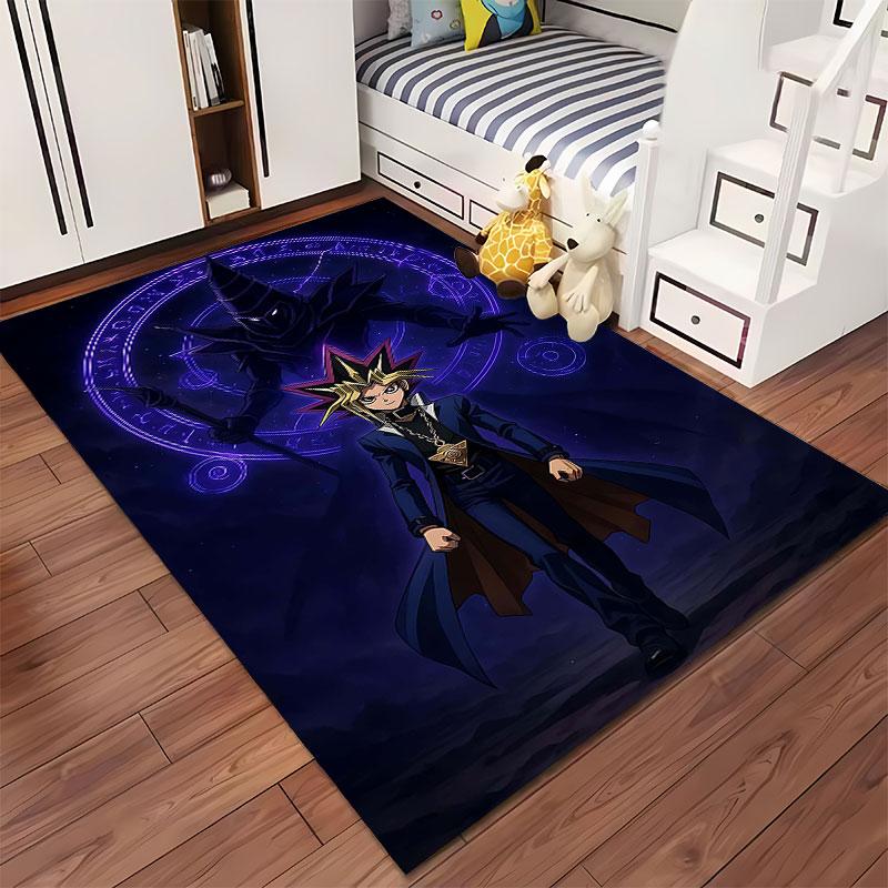 Anime Hero with Magical Symbol suitable as a non-slip mat for the living room or bedroom sofa