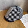 Однотонный Берет в Клетку Винтажный Женский Регулируемый Размер Защита от Солнца Все Сезоны