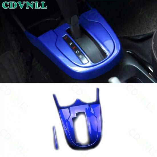 Central Console Gear Shift Frame Panel For Honda Fit Jazz 2014- Bright Blue