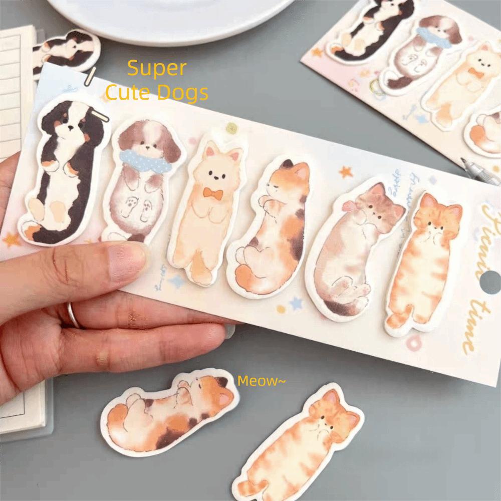 Cartoon Animal Sticky Notes Note Mark Memo Pads New Cat Index Tabs School Stationery