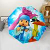 Автоматический зонт в стиле Pocoyo, легкий и портативный, 8 спиц, идеально подходит для путешествий на свежем воздухе, на дни рождения, Рождество, в качестве подарков.