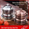 Drian Stainless Steel Personal Hot Pot with Alcohol Stove