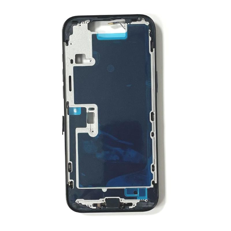 For iPhone 16 Pro Full Housing Middle Frame Bezel With Volume Power Flex Cable Side Button Chassis Repair Parts