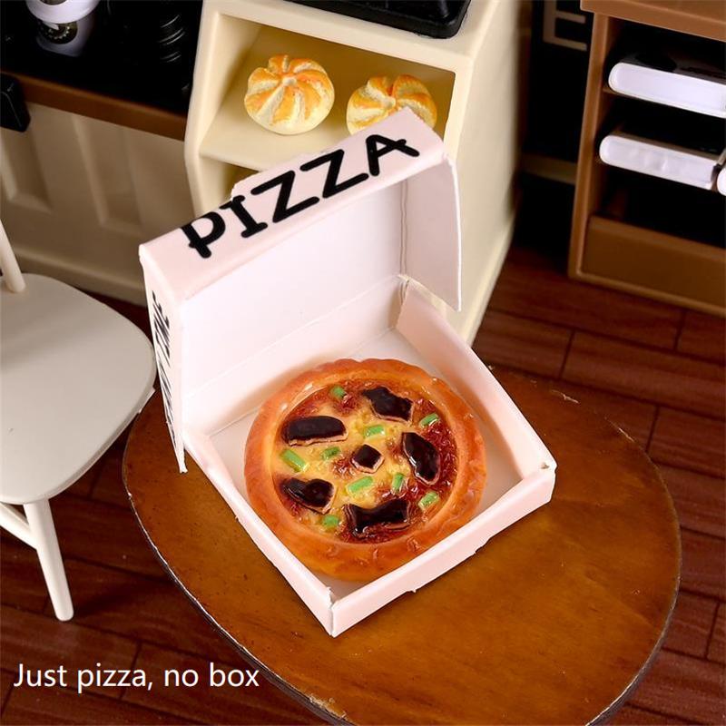 10 ШТ. Милый Кукольный Домик Миниатюрный Имитация Кухонной Еды Игрушка Модель Пиццы Домашний Декор Игрушка для Игры Детей Микро Ландшафтные Украшения Подарки